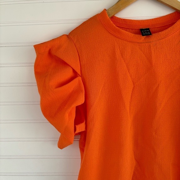 Puff sleeve blouse Size L 8/10 New - Picture 3 of 7